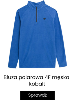 Bluza polarowa 4f MĘSKA KOBALT